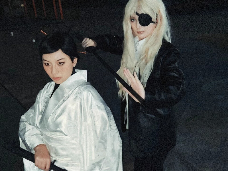 Japanese Kimono Furisode Dress Show Traditional Women White Jacquard Costume