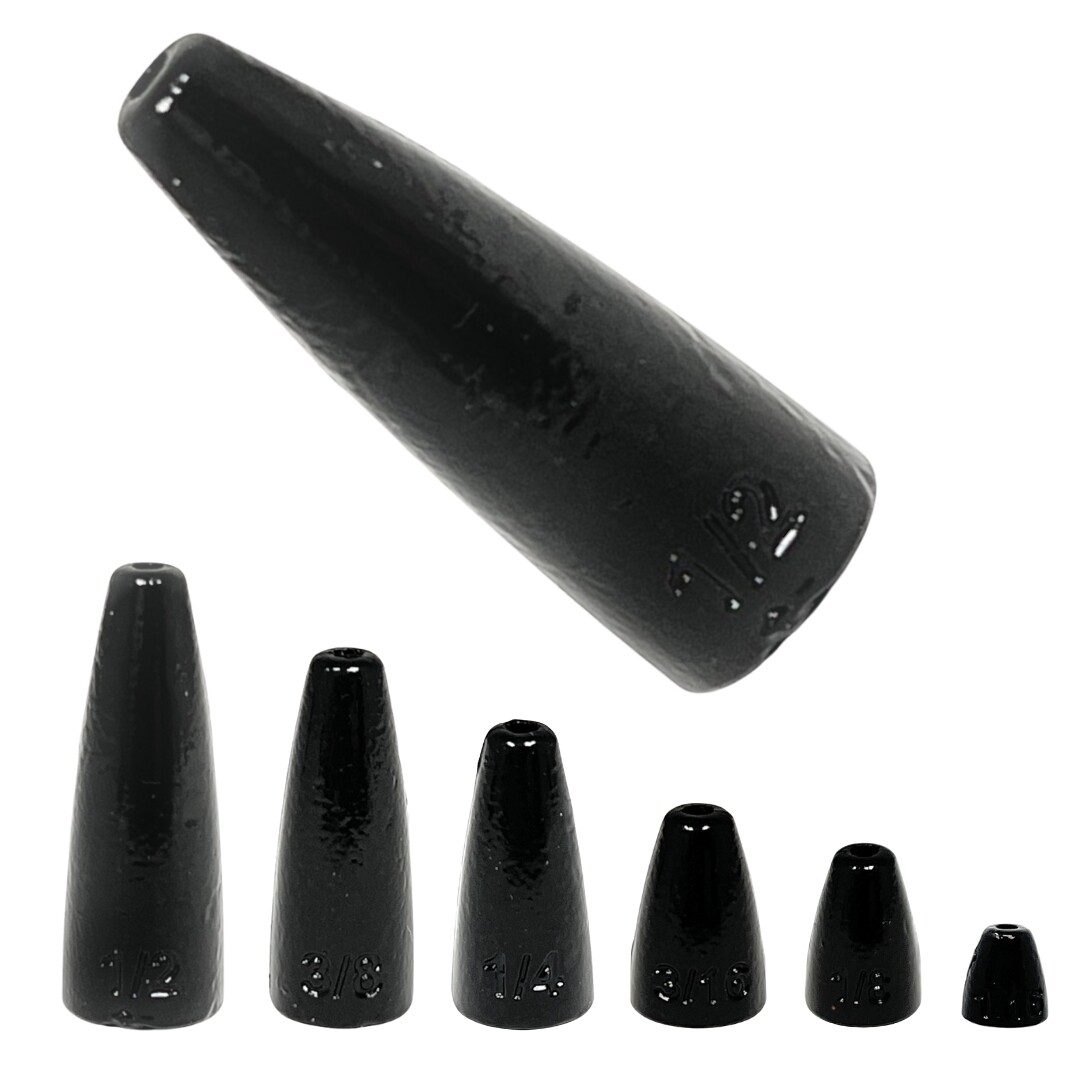 Reaction Tackle Lead Worm Weights / Bullet Sinkers (25 pack) in Various Sizes
