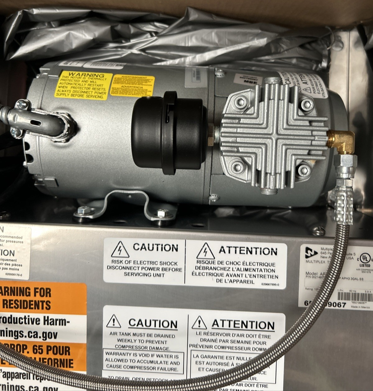 Multiplex 00214970 - Air Pump Aph3 3Gal Ss