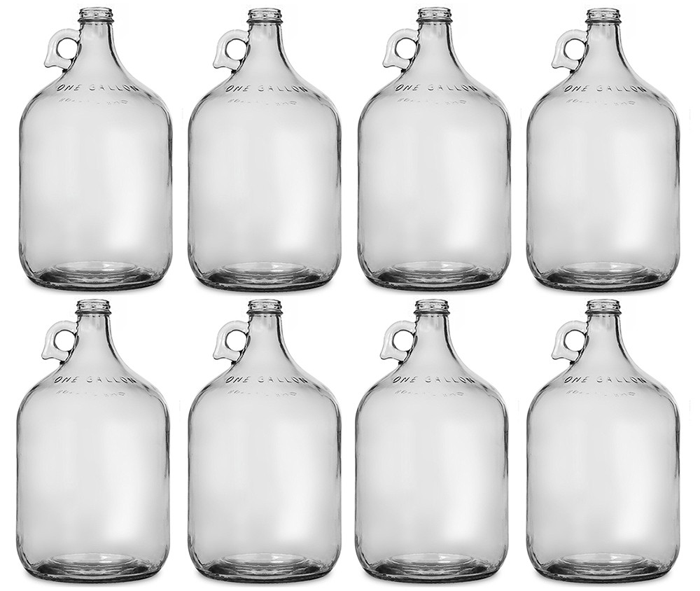 Glass Jug, 1 gallon (Pack of 8) Fermentor / Carboy