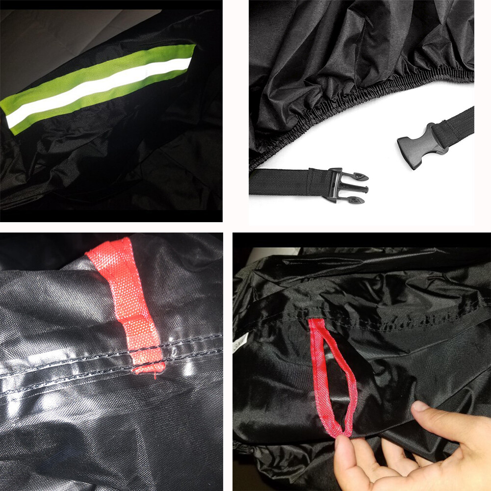 Motorcycle Cover Waterproof Heavy Duty for Winter Outside Storage Snow Rain XL