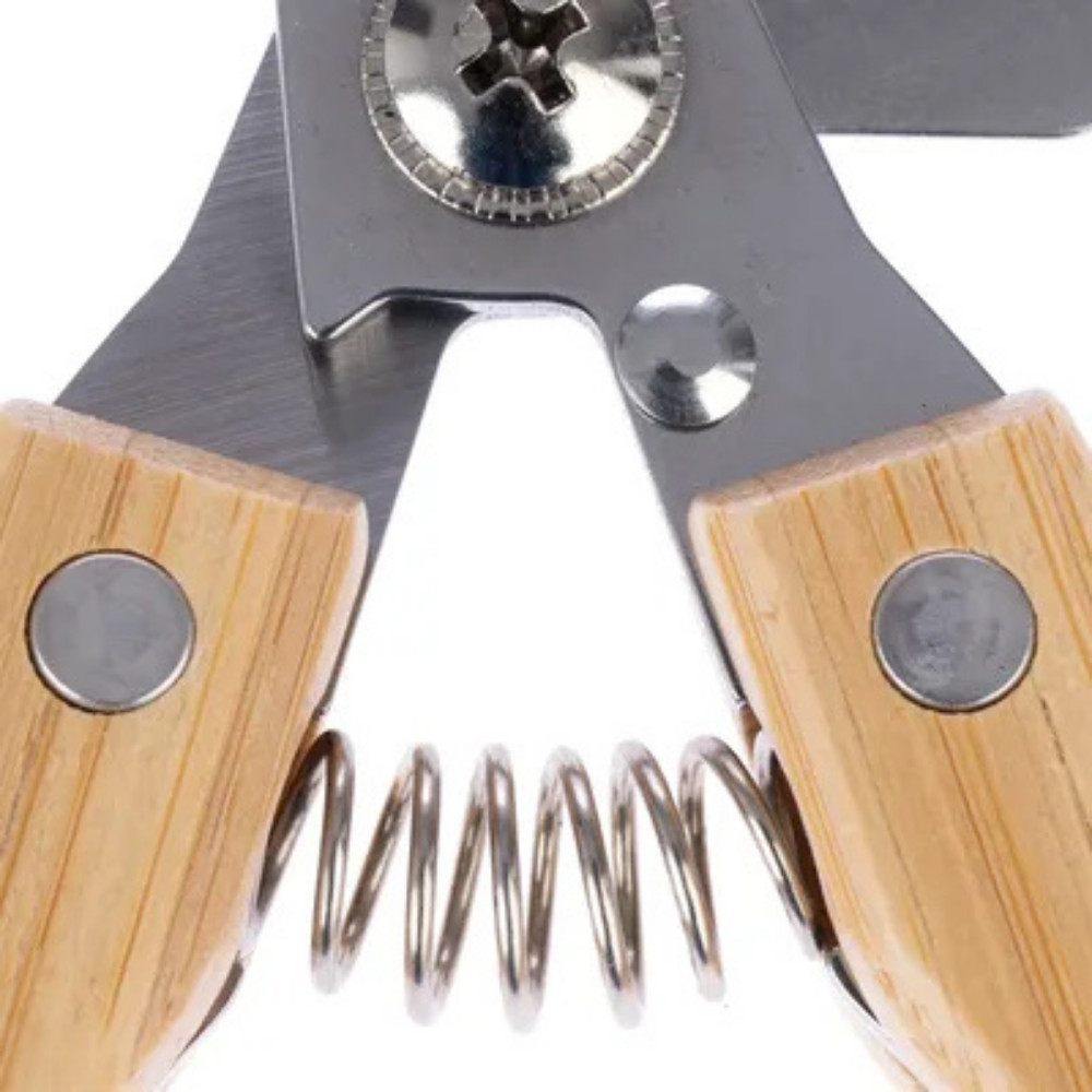 Kooa Bamboo Dog & Cat Nail Scissors, Large – Eco-Friendly Stainless Steel