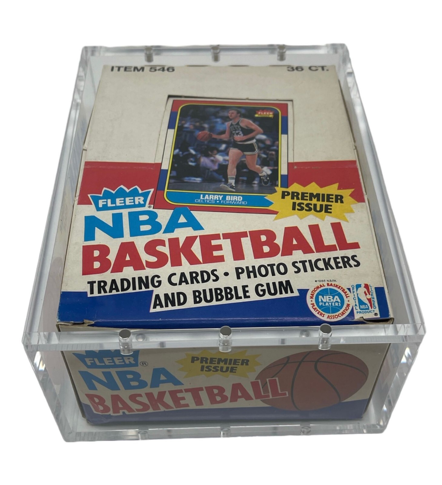 Acrylic Display Case Magnetic FITS 1986-87 Fleer Basketball Wax Pack Box Jordan