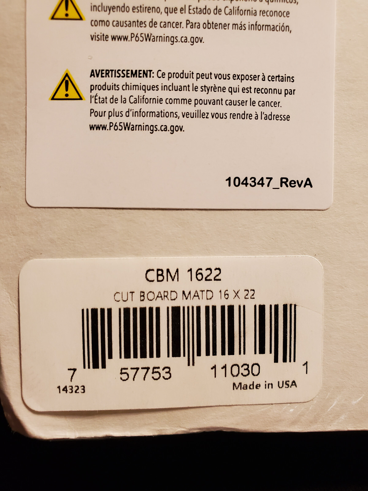 San Jamar CBM1622 Saf-T-Grip Board-Mate 22" x 16" White Cutting Board Mat