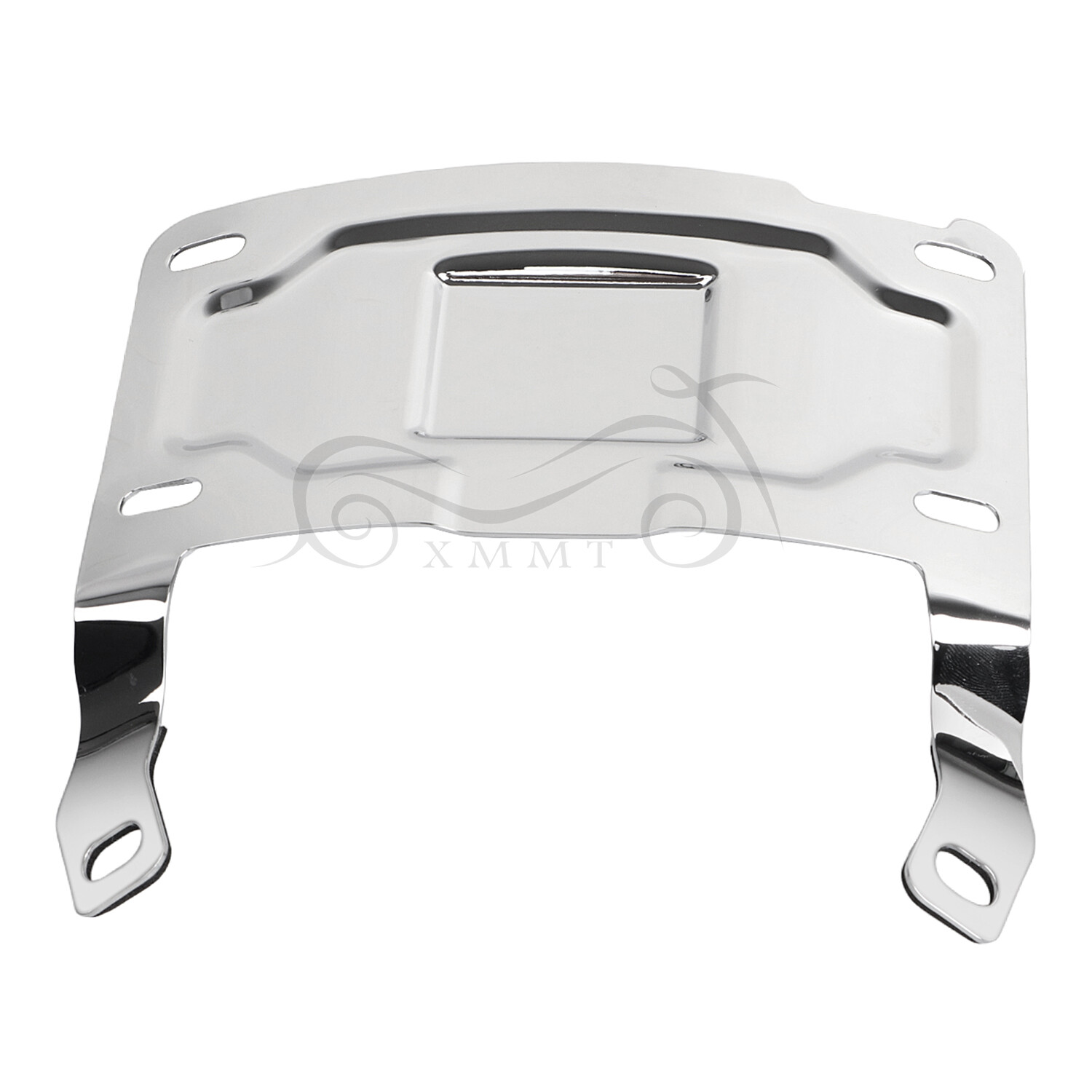 Chrome License Plate Relocation Mount Kit For Harley Tour Glide Ultra Classic