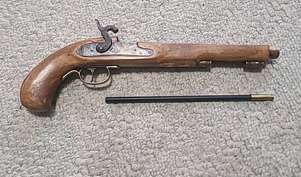 Black Powder Cva Kentucky Pistol Stock Lock Trigger Trigger Guard Thimbles