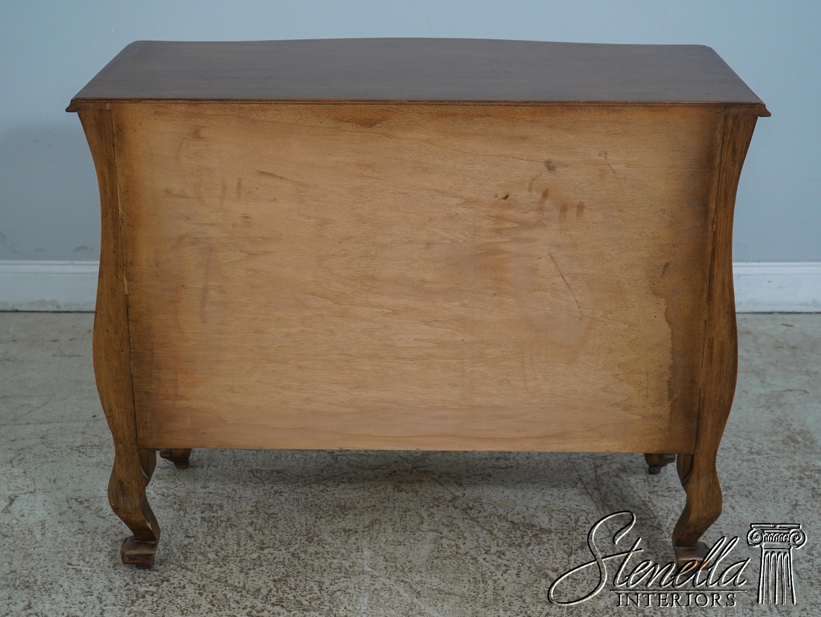 61893: Pair Italian Carved Walnut Finish Commodes Chests