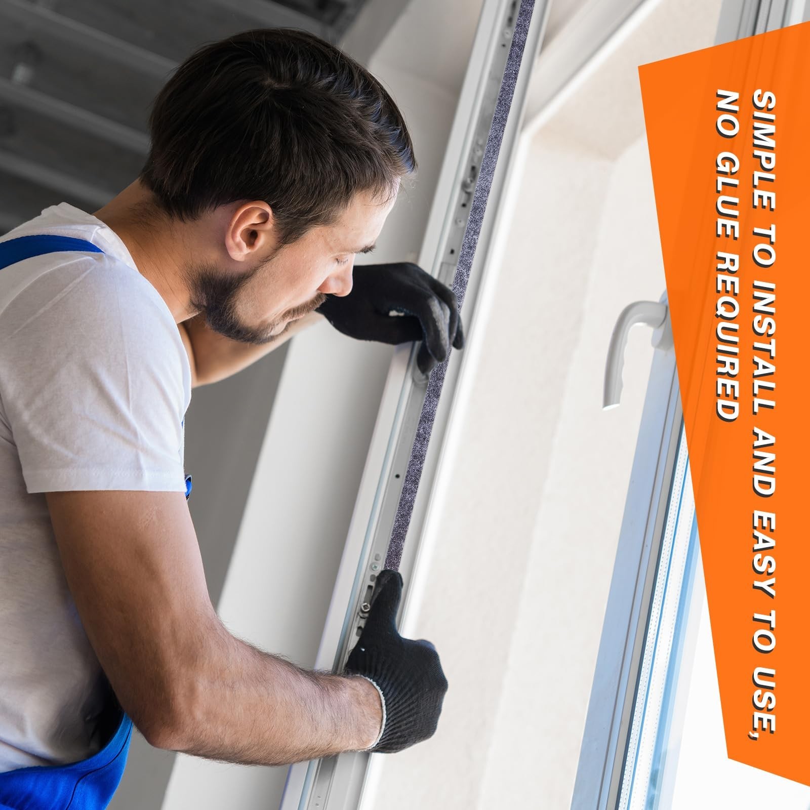 Buryeah 2 Rolls 5/8 Inch x 17 ft Multipurpose Felt Weatherstrip Seal Felt Str...