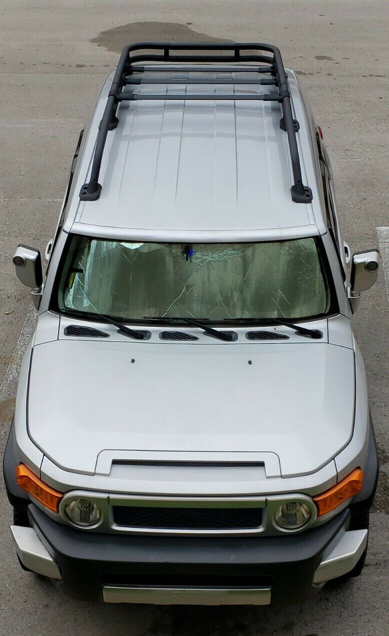 For Toyota FJ Cruiser 2007-2014Factory Style Aluminum Roof Rack Rail Top Cargo