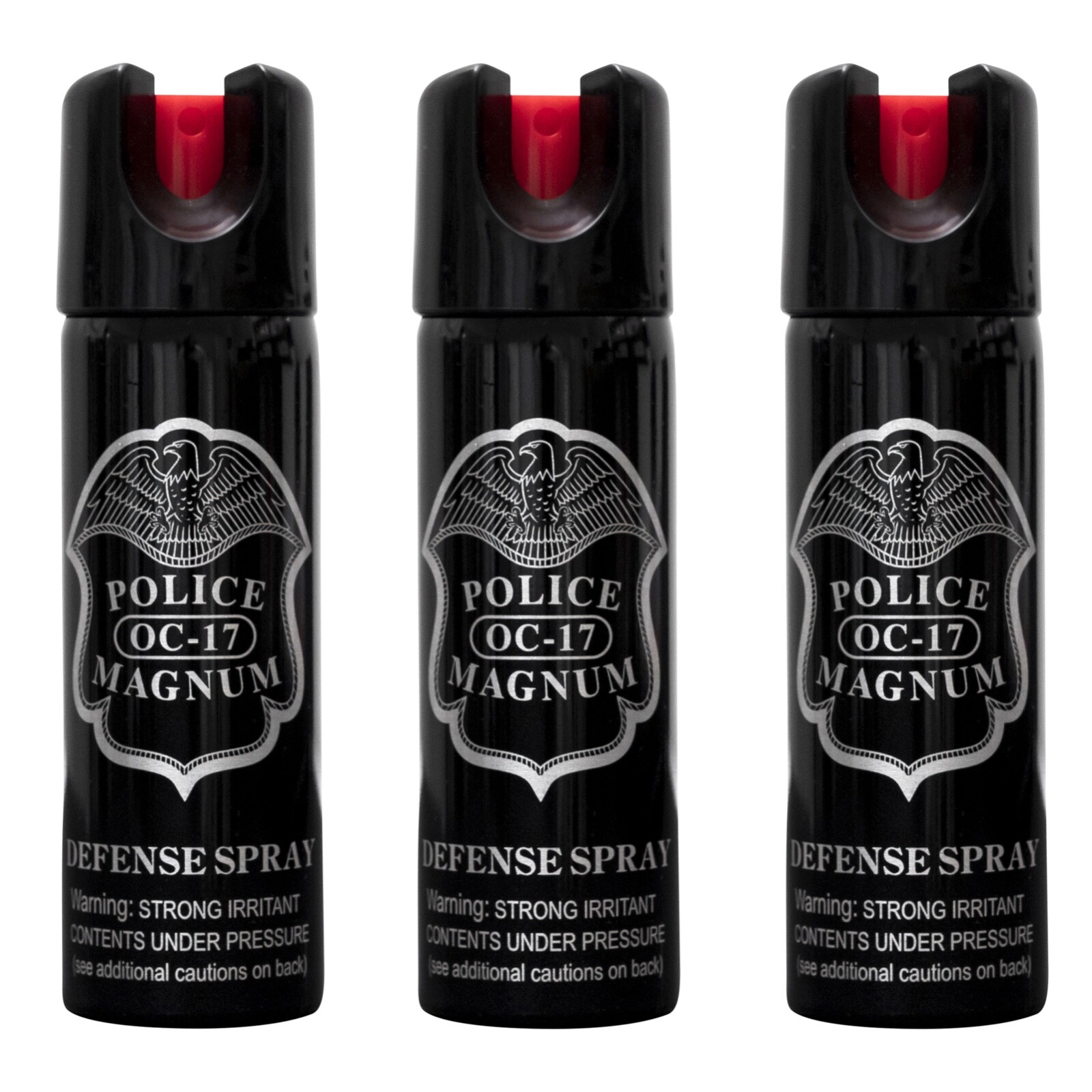 3 pack POLICE MAGNUM 3oz Safety Lock pepper spray Defense Security Protection