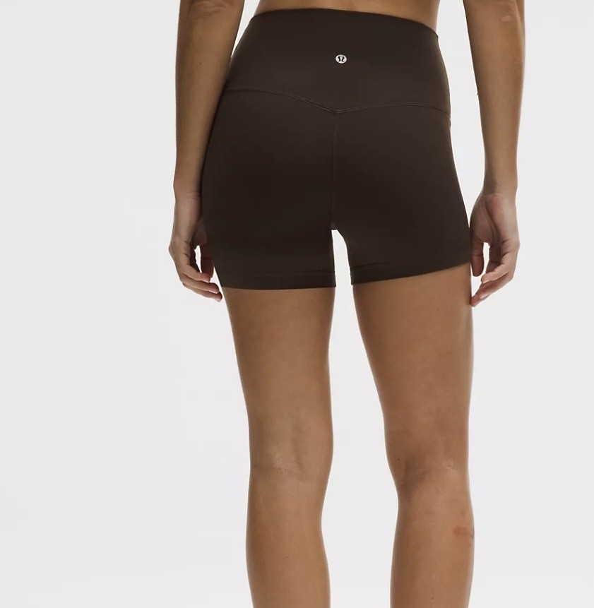 Lululemon Align No Line™ High-Rise Short 4" Size 10 Walnut Crunch