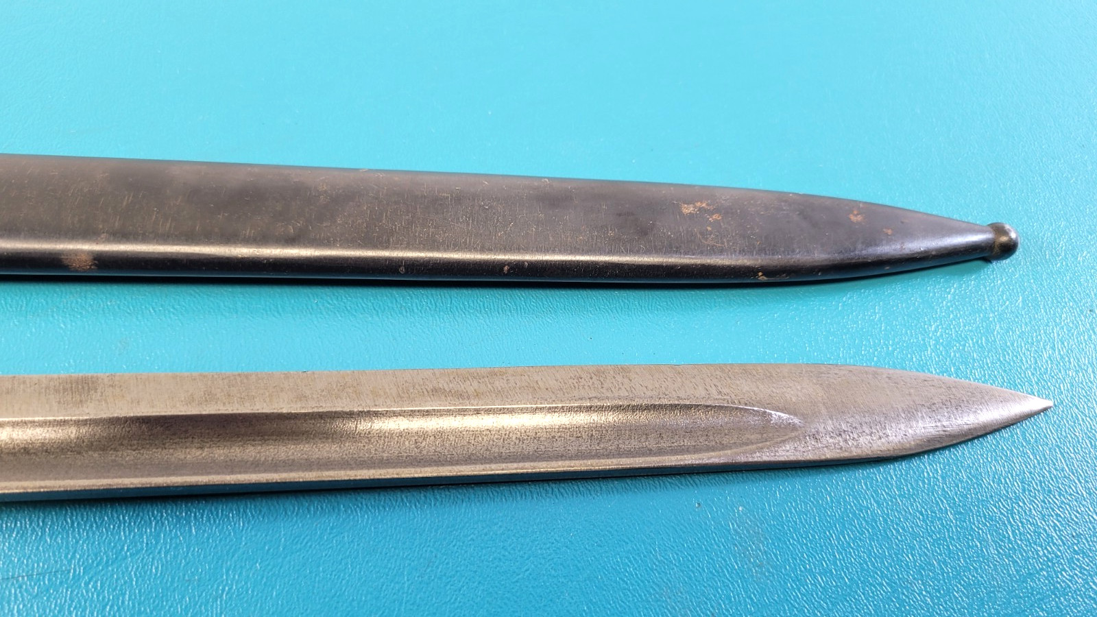 WWII Czechoslovakia Czech Rifle Bayonet + Scabbard CSZ J TR939