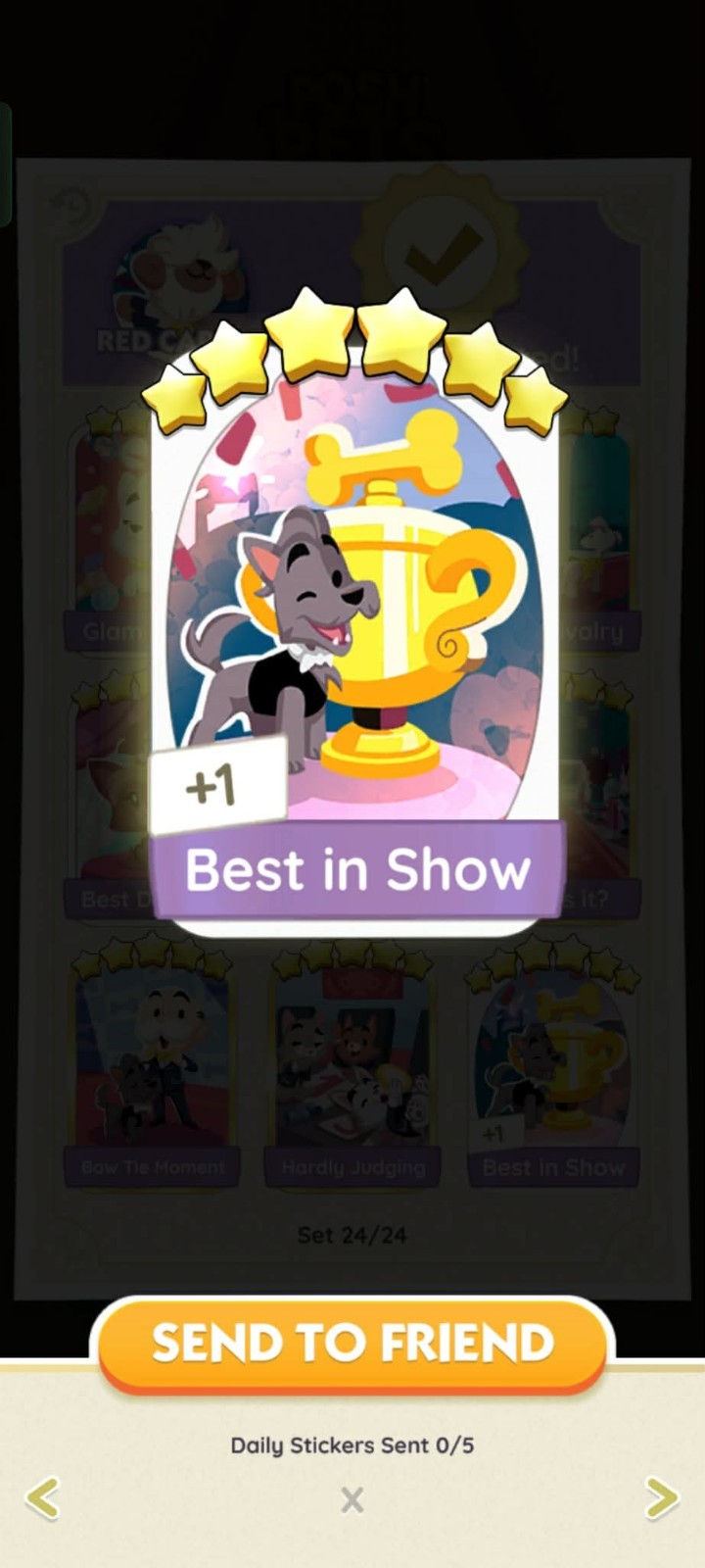 Bast In Show - Stickers - 6⭐⭐⭐⭐⭐ - ⚡️ Posh Pets Album ⚡️