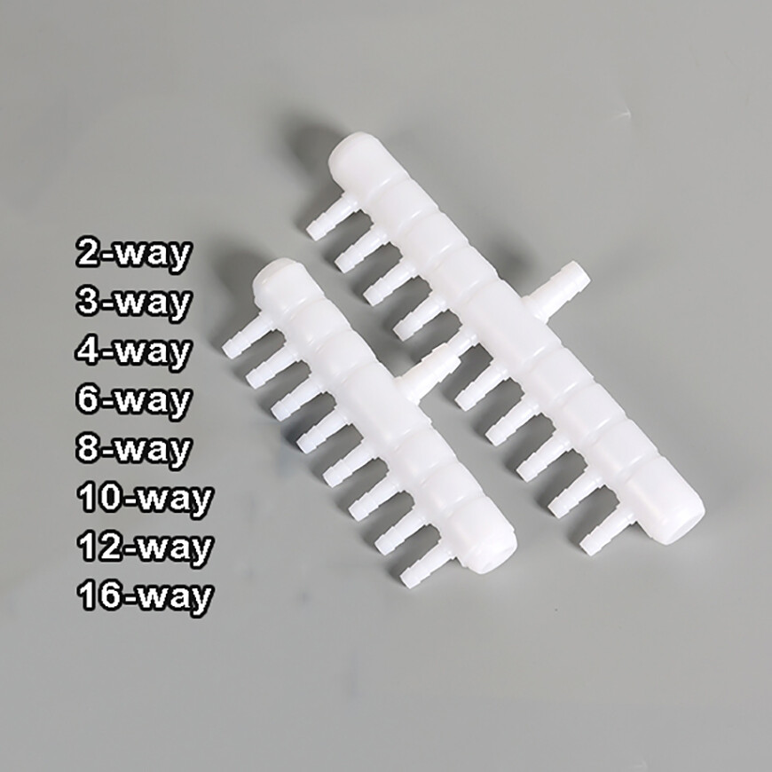 Air Line Splitter Manifold / Plastic Valve 2-8 Way for Aquarium Pond Air Pump