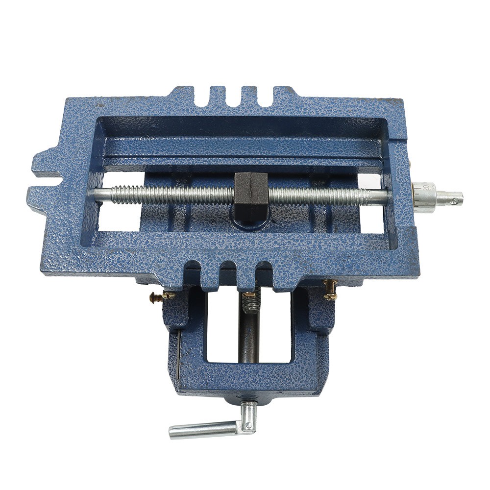 5" Heavy Duty Cross Drill Press Vise Slide Metal Milling 2 Way Clamp Machine Set