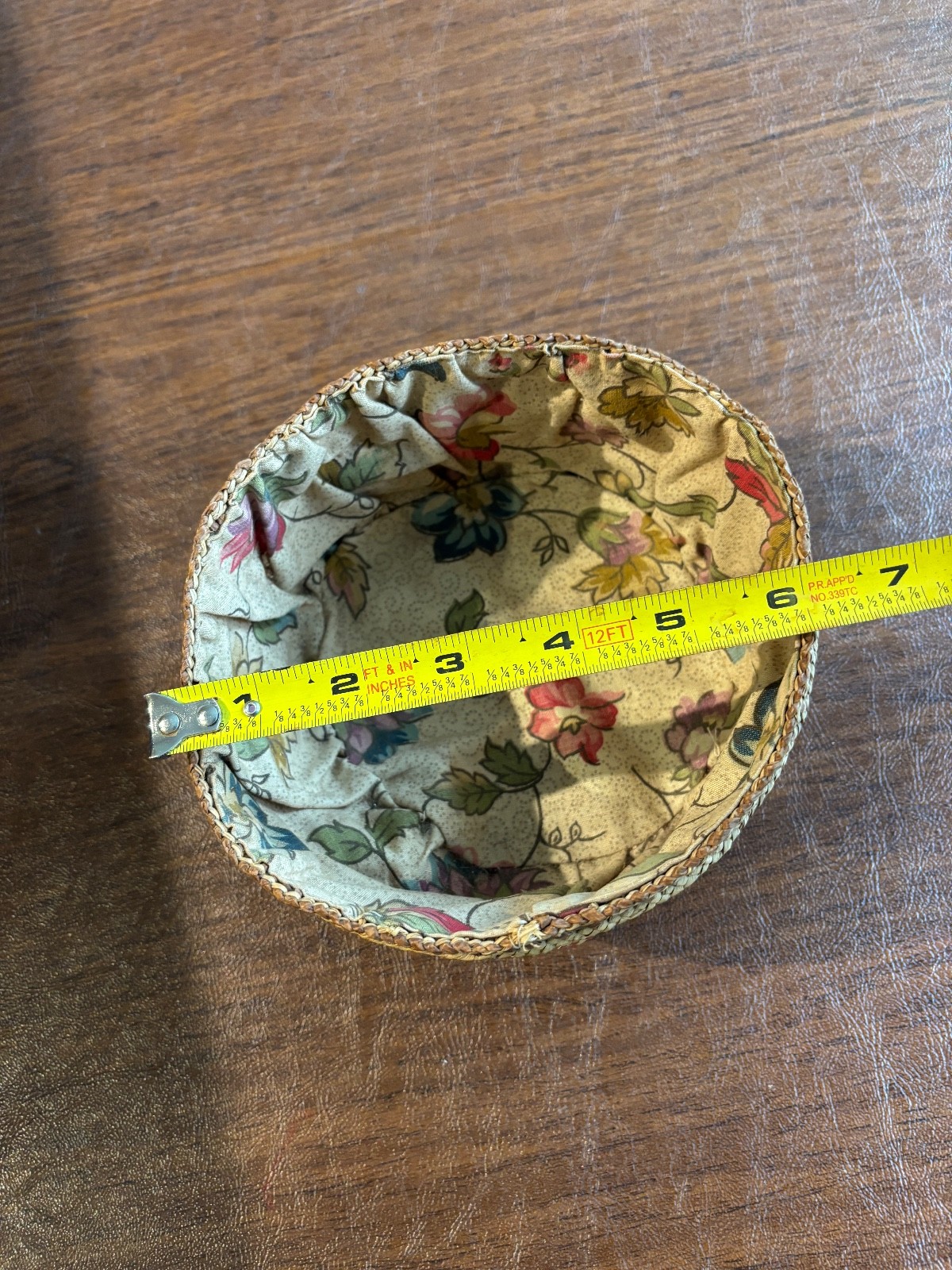 Native American Indian Makah Cedar Bark & Bear Grass Basket c. 1904 no lid 6"