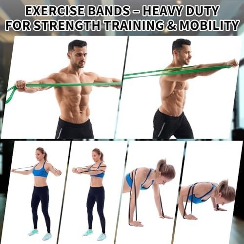 Heavy Duty Resistance Bands Set 5 Loop for Gym Exercise Pull up Fitness Workout
