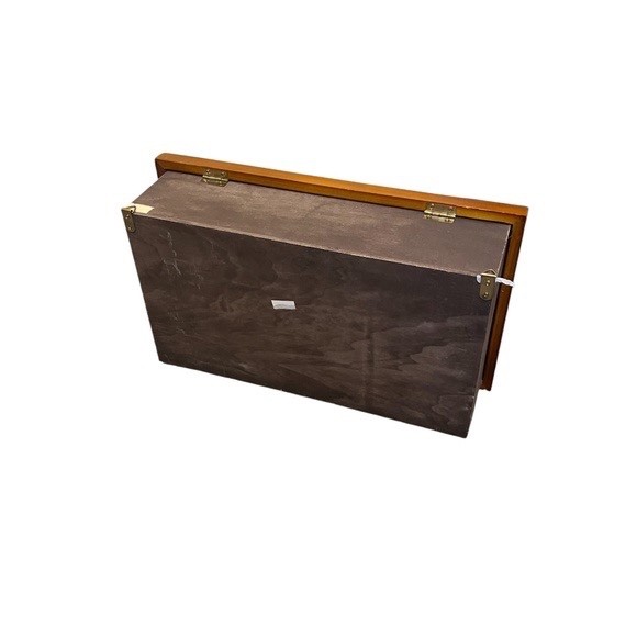 Vintage Motorcycle Garage Shop Diorama Shadow Box.