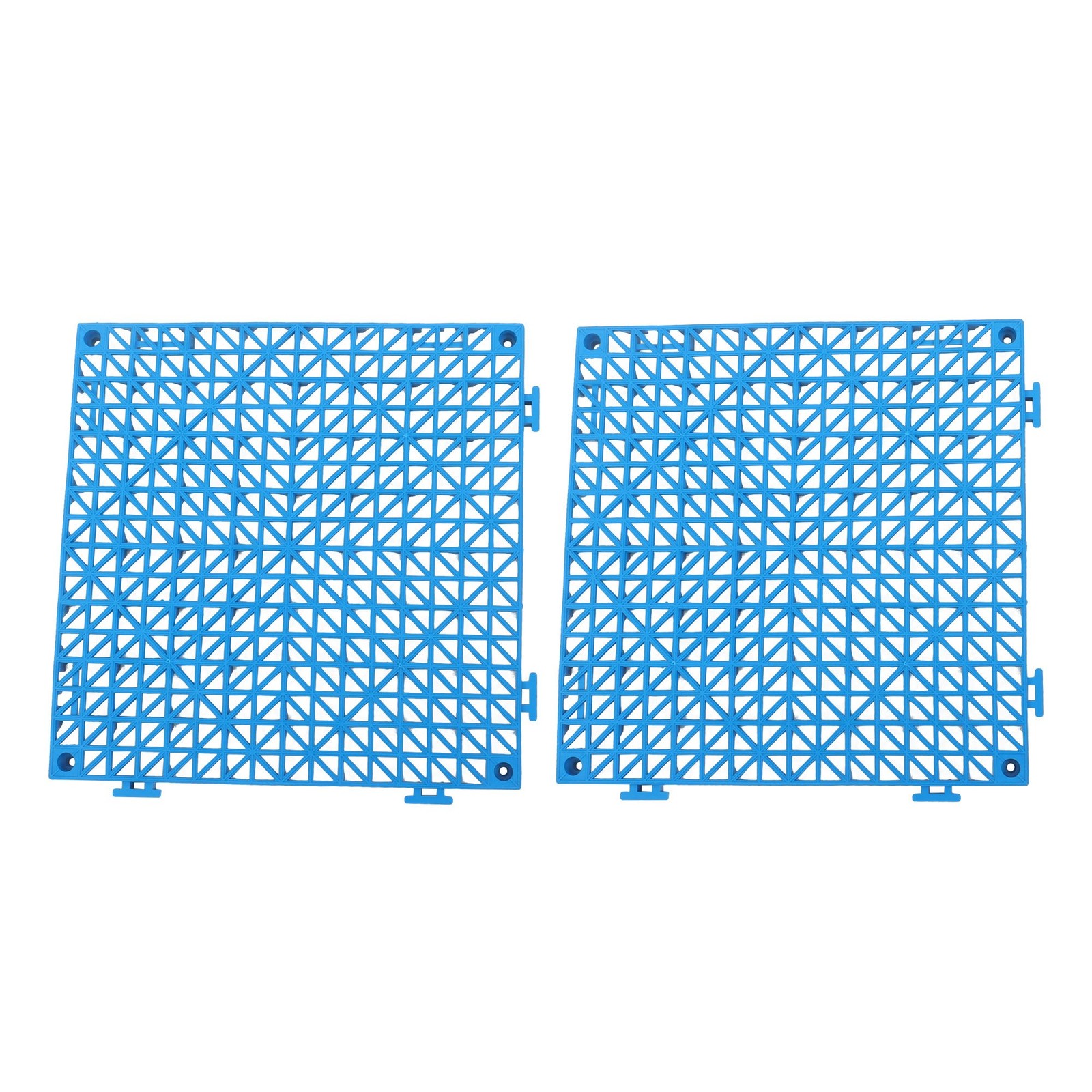 50PCS 12 x 12in Interlocking Drainage Floor Tiles Modular Interlocking Tile Blue