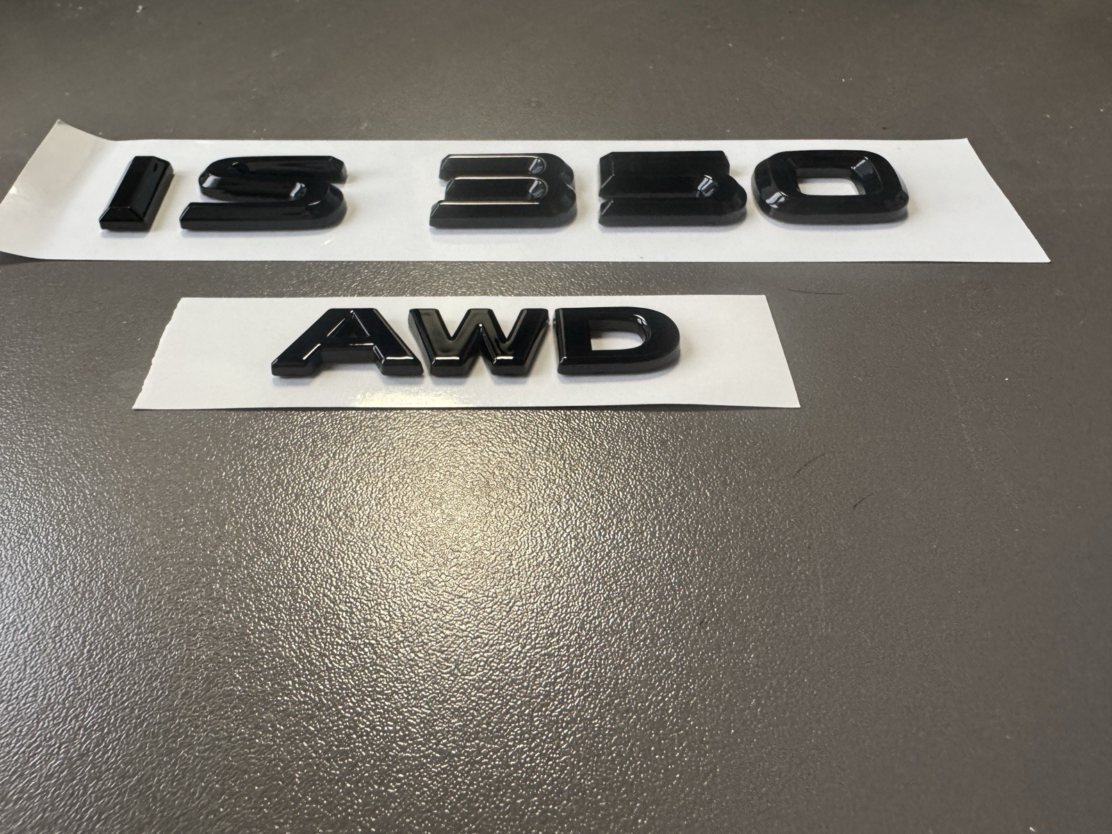 Gloss Black Emblem Badge Logo fits Lexus IS350 2014 2015 2016 2017 2018 2019