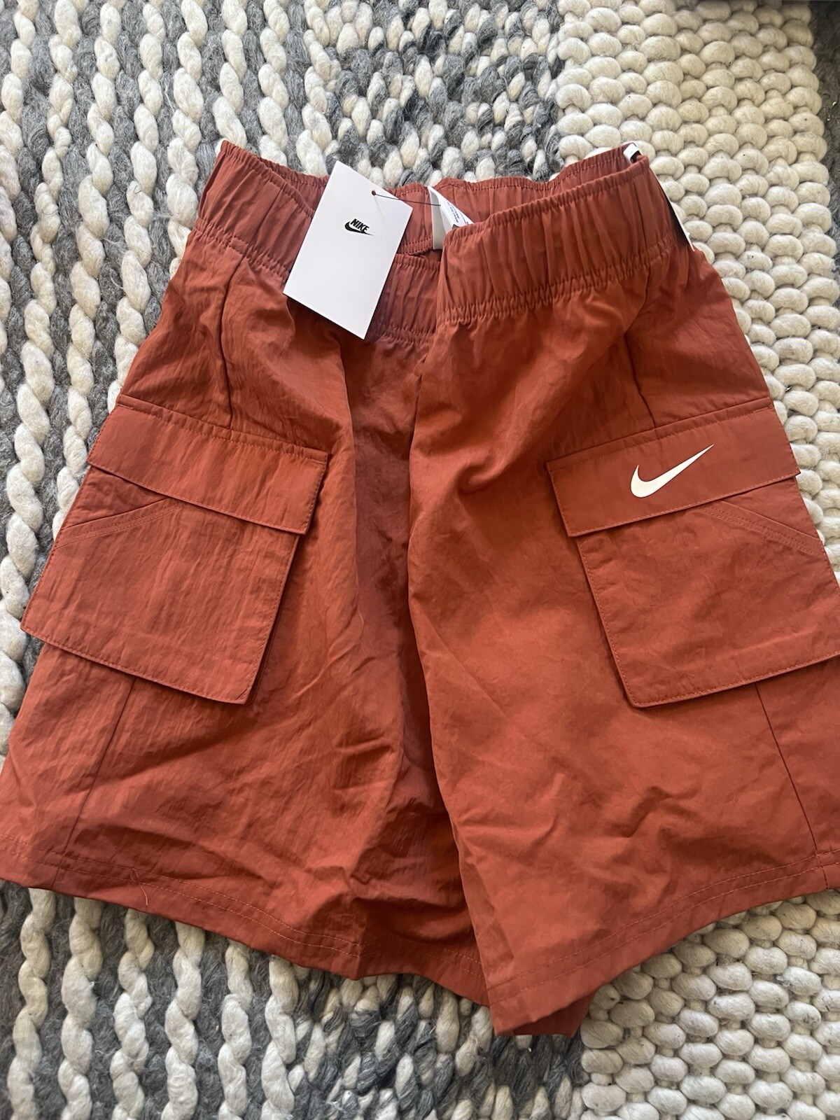 NWT Women's Nike Loose Fit High Rise Woven Cargo Shorts DM6247 Sz S-XL $52