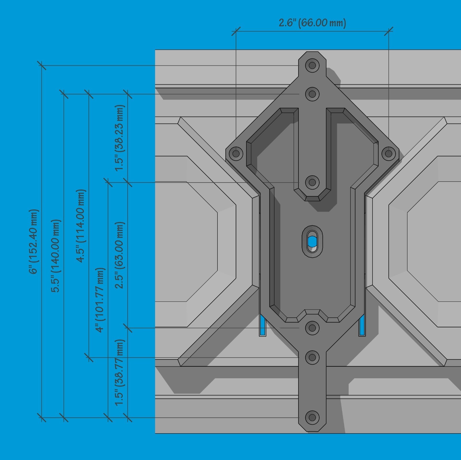 Small Ryobi Charger Holder for Ryobi Link Wall Rail garage organizer w/wire clip