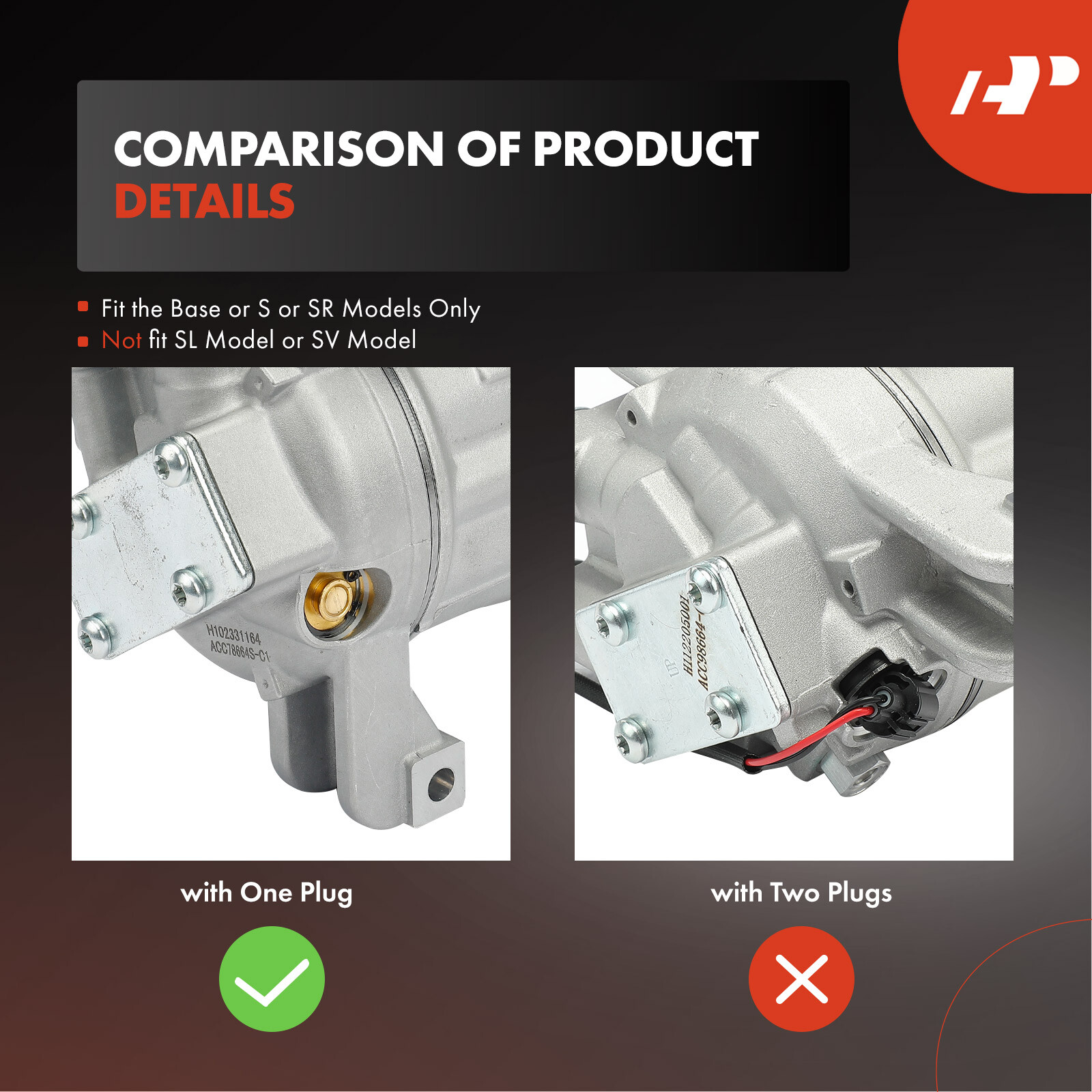 A-Premium A/C Compressor with 6-Groove Pulley for Nissan Altima 2013-2018 2.5L