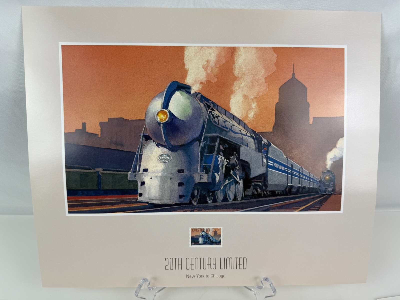 USPS "All Aboard" Stamp Complete Set Prints,Post Cards 1st Day of Issue Aug 1999