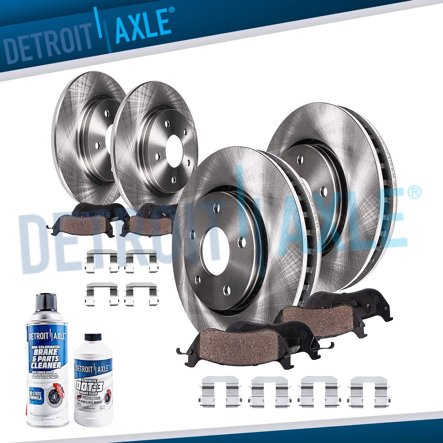 10pc 4WD Front Rear Brake Rotors Pads for 2011-2015 Hyundai Tucson Kia Sportage