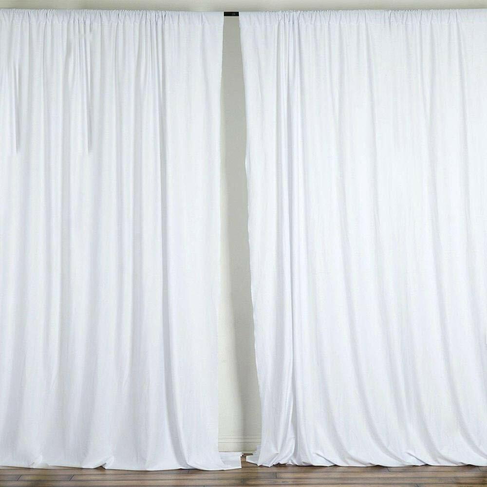 10 feet x 10 feet Polyester Backdrop Drapes Curtains Panels w/ Rod Pockets