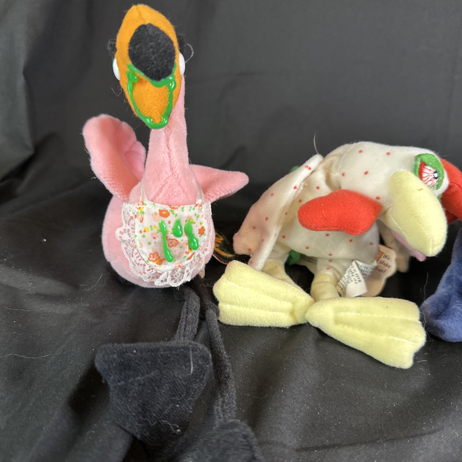 Lot of Five Vintage 1998 Meanies beanbag plush The Idea Factory Series 2!