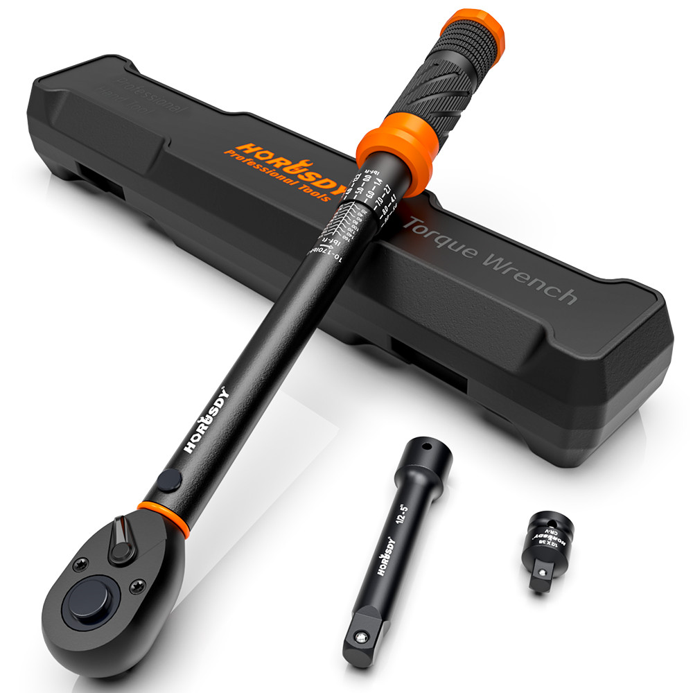 1/4" Torque Wrench Snap Socket Professional Drive Click Ratcheting Reversible