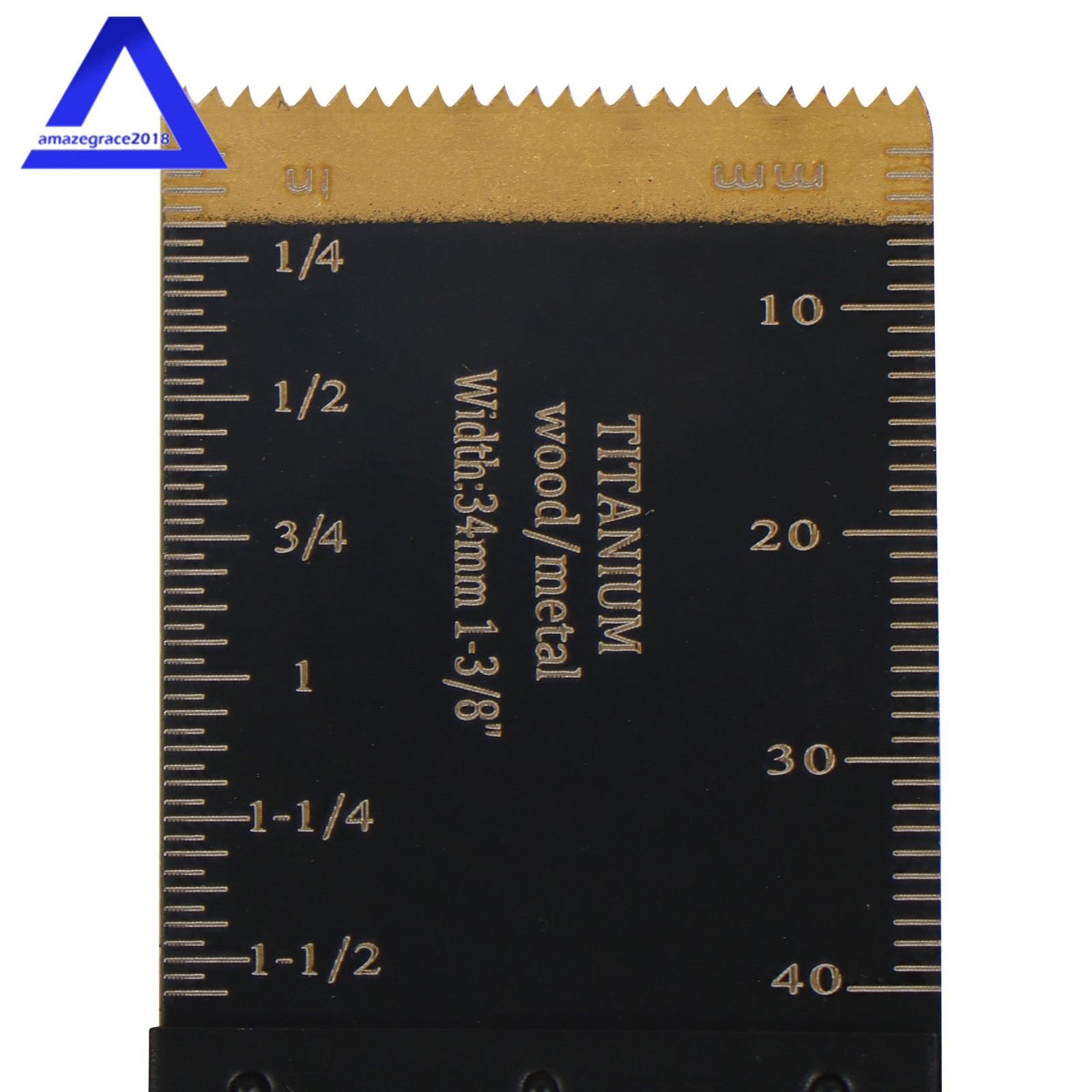 15 PCS Titanium Oscillating Saw Blades Metal Cutting Multitool Blades for Nails