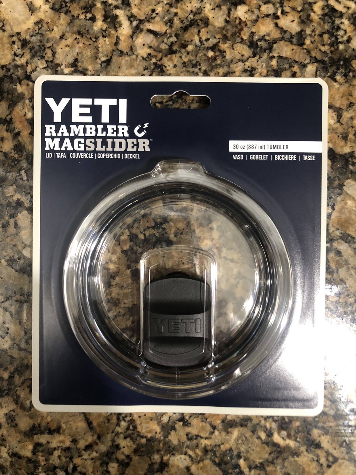 YETI Rambler Lid w/Magslider Clear For 30oz Tumbler, 14oz Mug, 26oz Cup (New)