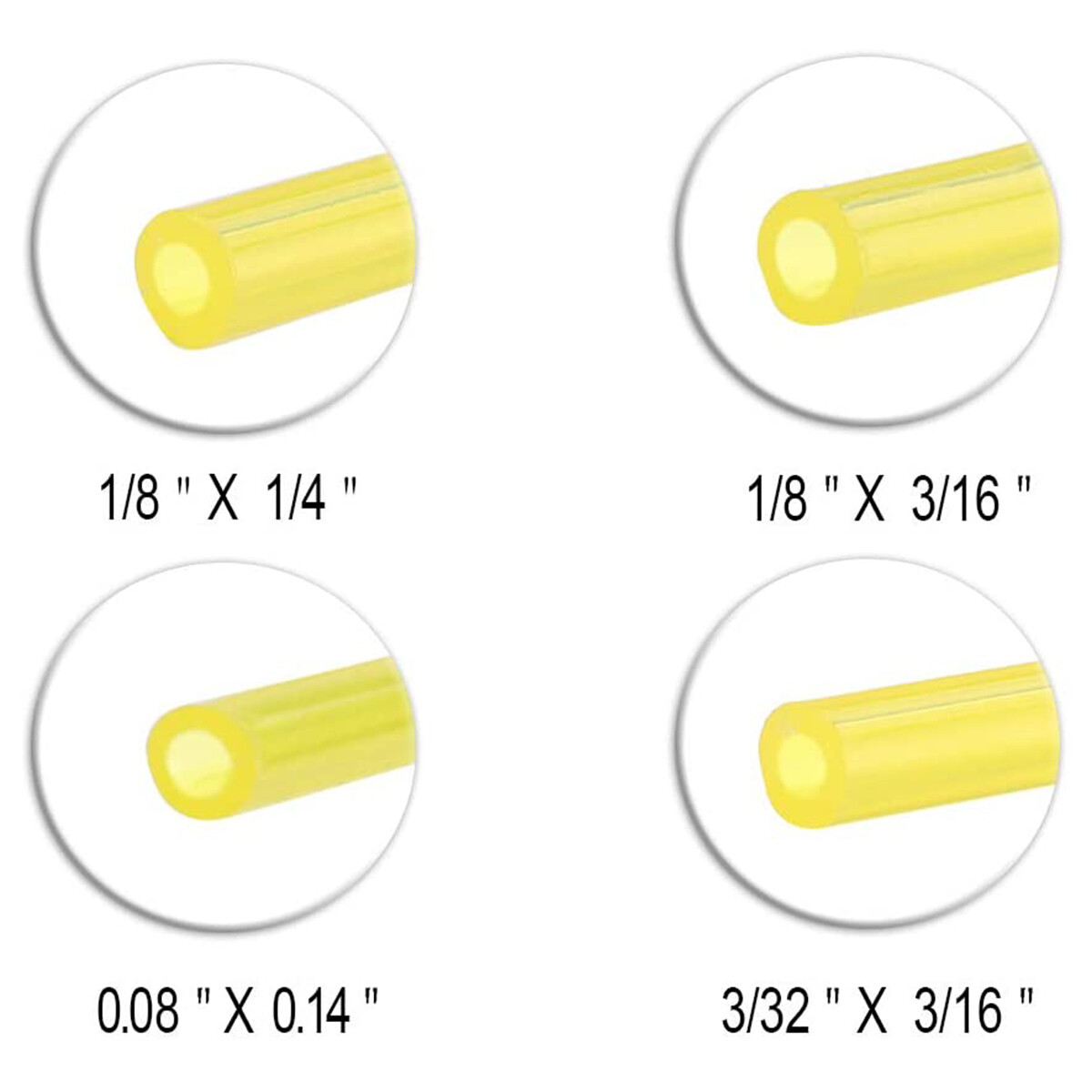 4 Sizes Petrol Fuel Gas Line Pipe Hose Tubing For String Trimmer Chainsaw Blower