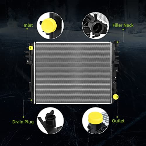 Radiator 09-18 Dodge Ram 1500 & 11-13 Ram 2500 3500 3.6L 3.7L 4.7L 5.7L V6 V8