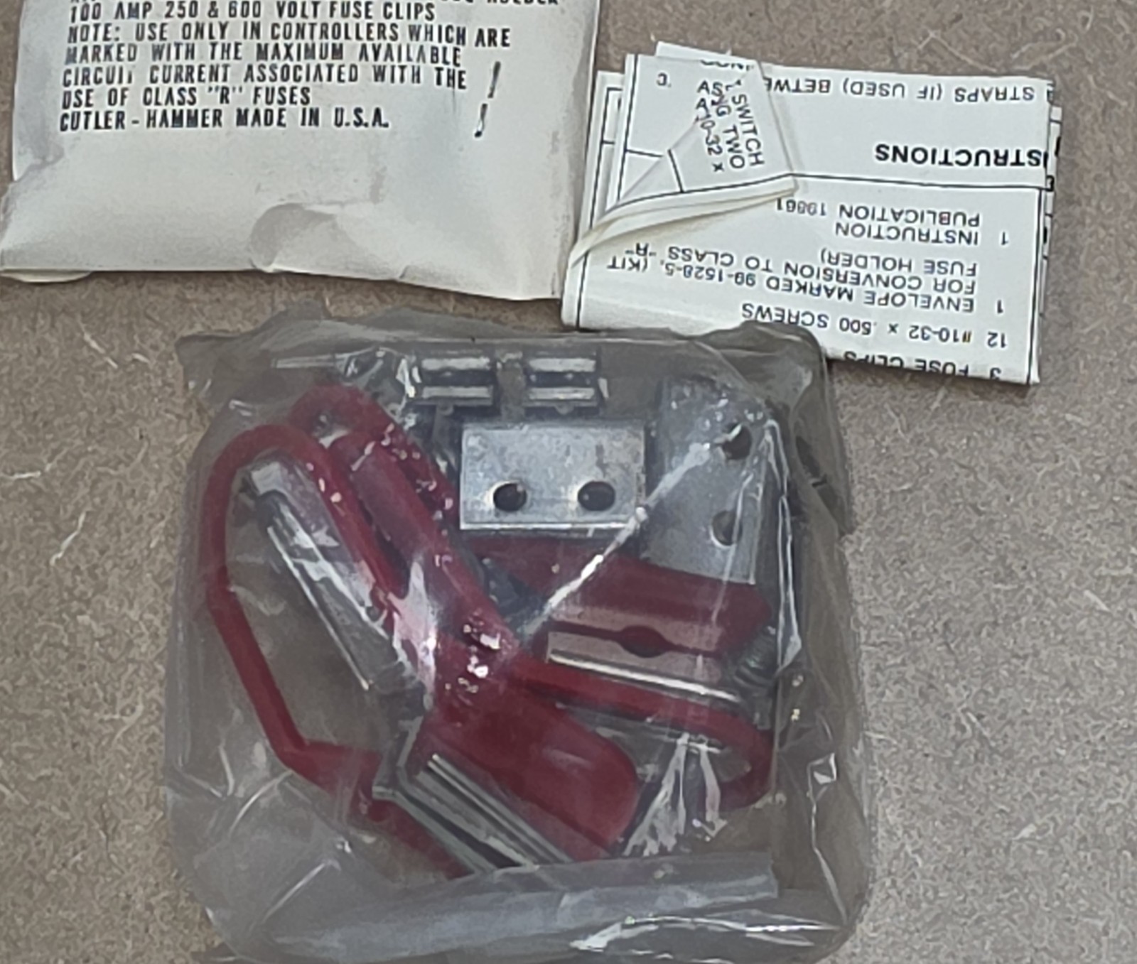 Cutler-Hammer C351KE23-63 Fuse Clip Kit 100 Amp 250/600V