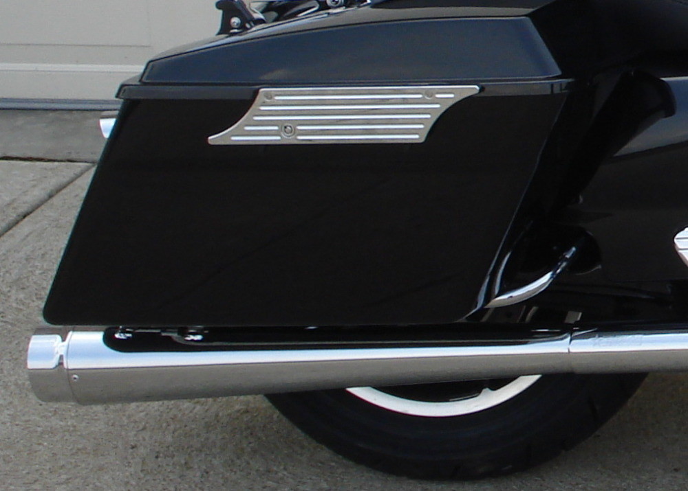 DNA 4" MEGAPHONE SLIP-ON MUFFLERS EXHAUST HARLEY ELECTRA TRI GLIDE TOURING 95-16