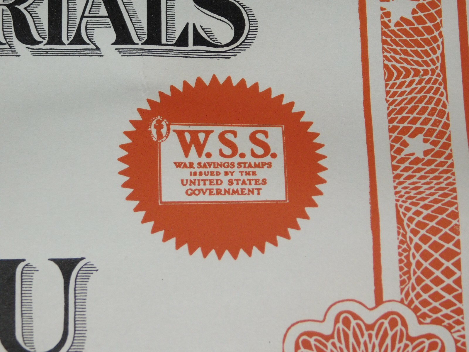 VINTAGE WWI WORLD WAR 1 NATIONAL WAR SAVINGS DAY WSS FIGHT FOR YOU EAGLE POSTER