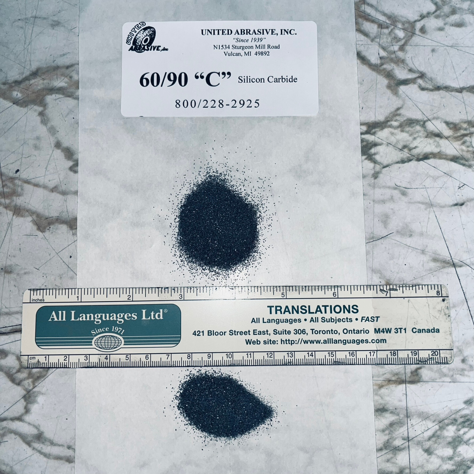 60/90 Silicon Carbide Black 20 lb Grit Medium Polishing/Tumbling Abrasive Media