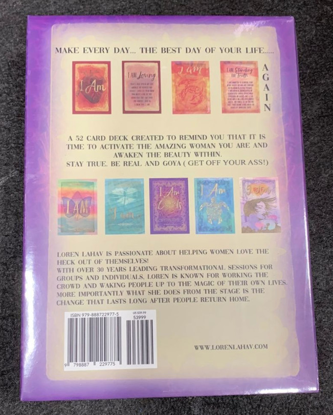 🔥52 Card Deck of "I AM" Positive Affirmation Cards for WOMEN. Awaken Beauty🔥