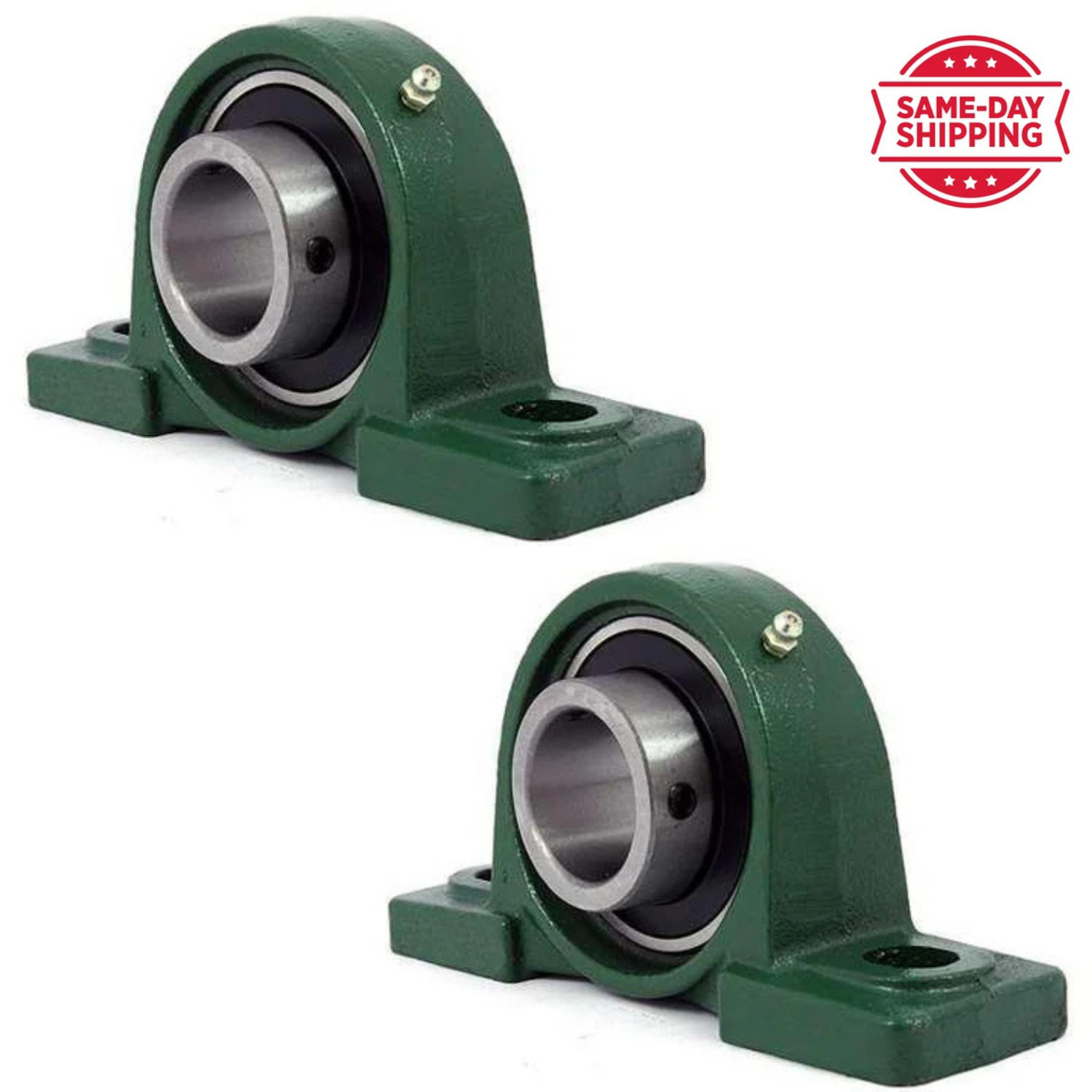 BGR 2 PCS UCP 205-16 Pillow Block Bearing 1" Bore Self Aligning 2 Bolt