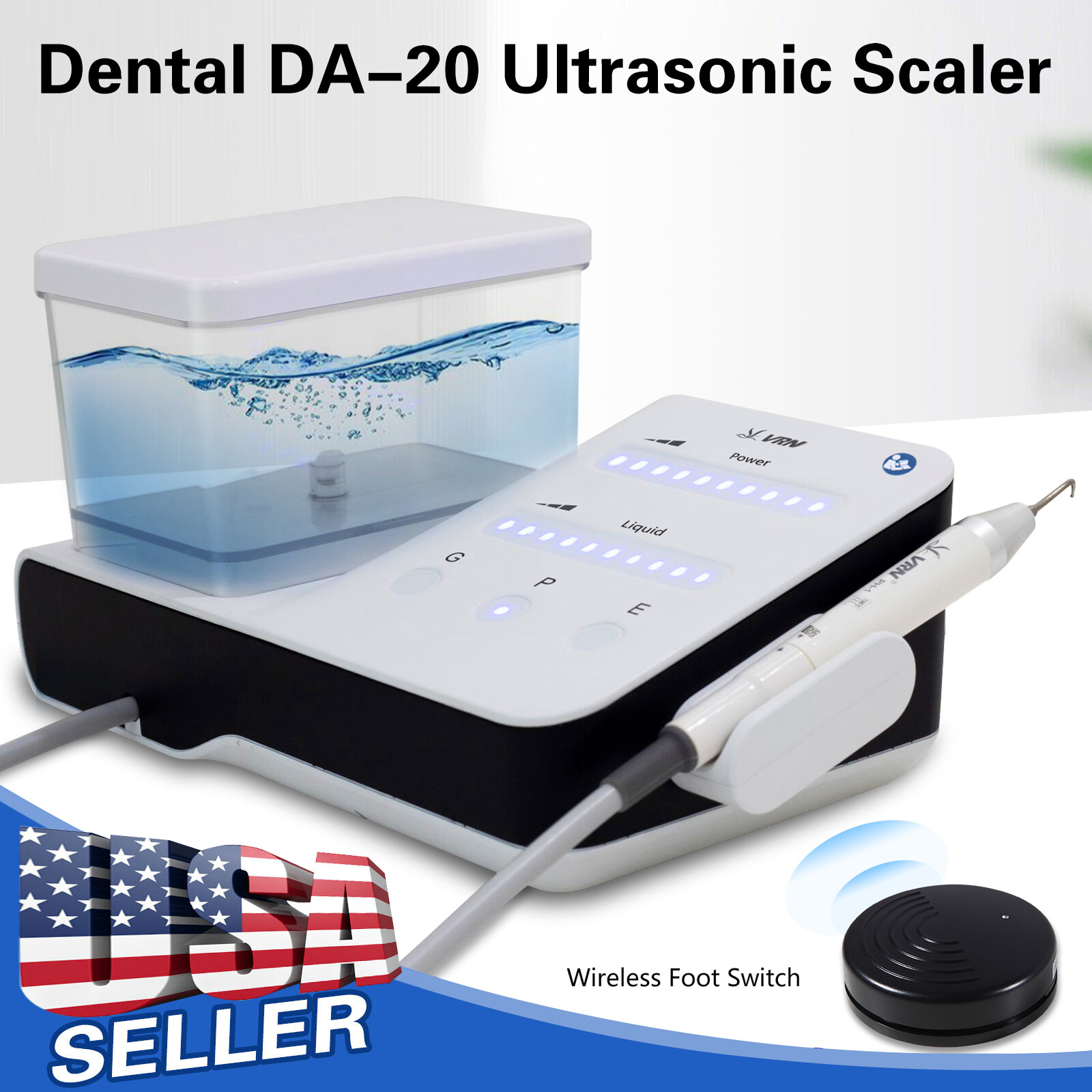 LED Dental Portable Ultrasonic Piezo Scaler + Bottle fit EMS Cavitron Handpiece