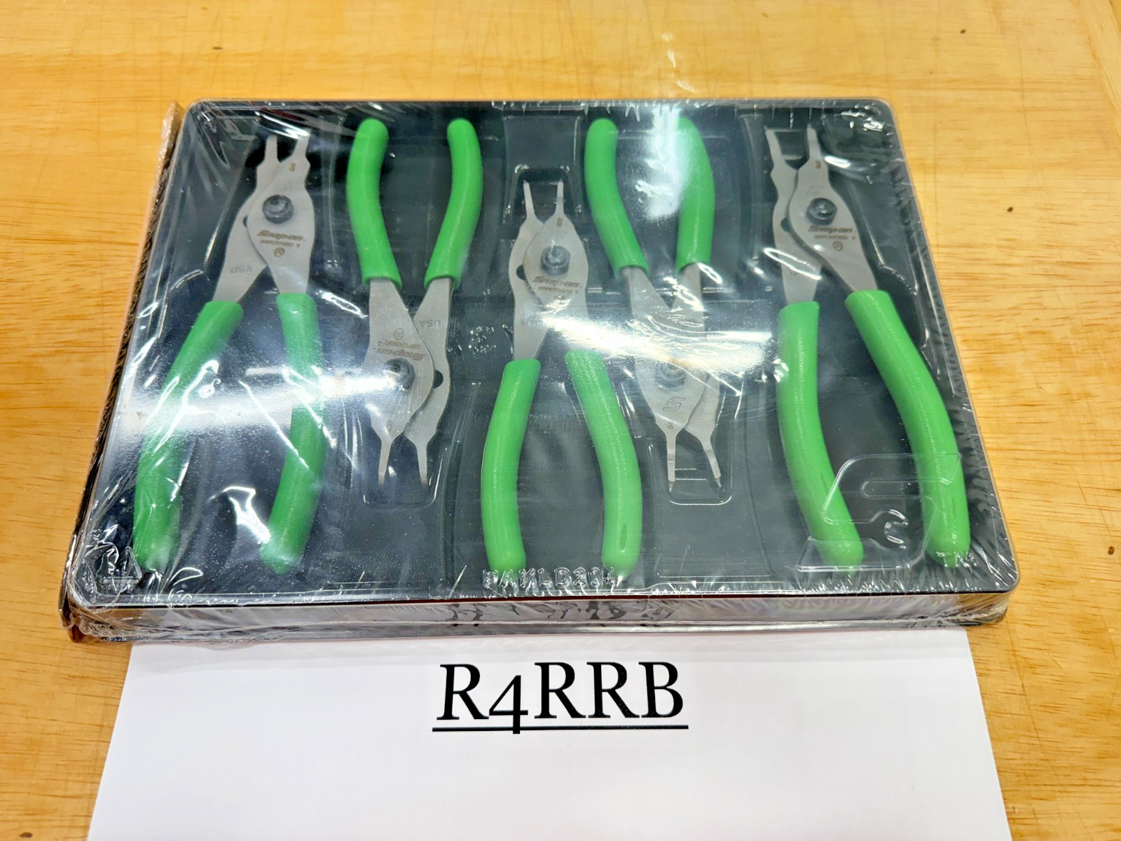 Snap-on Tools USA NEW GREEN 5pc Quick Release Snap Ring Pliers Set SRPCR105G