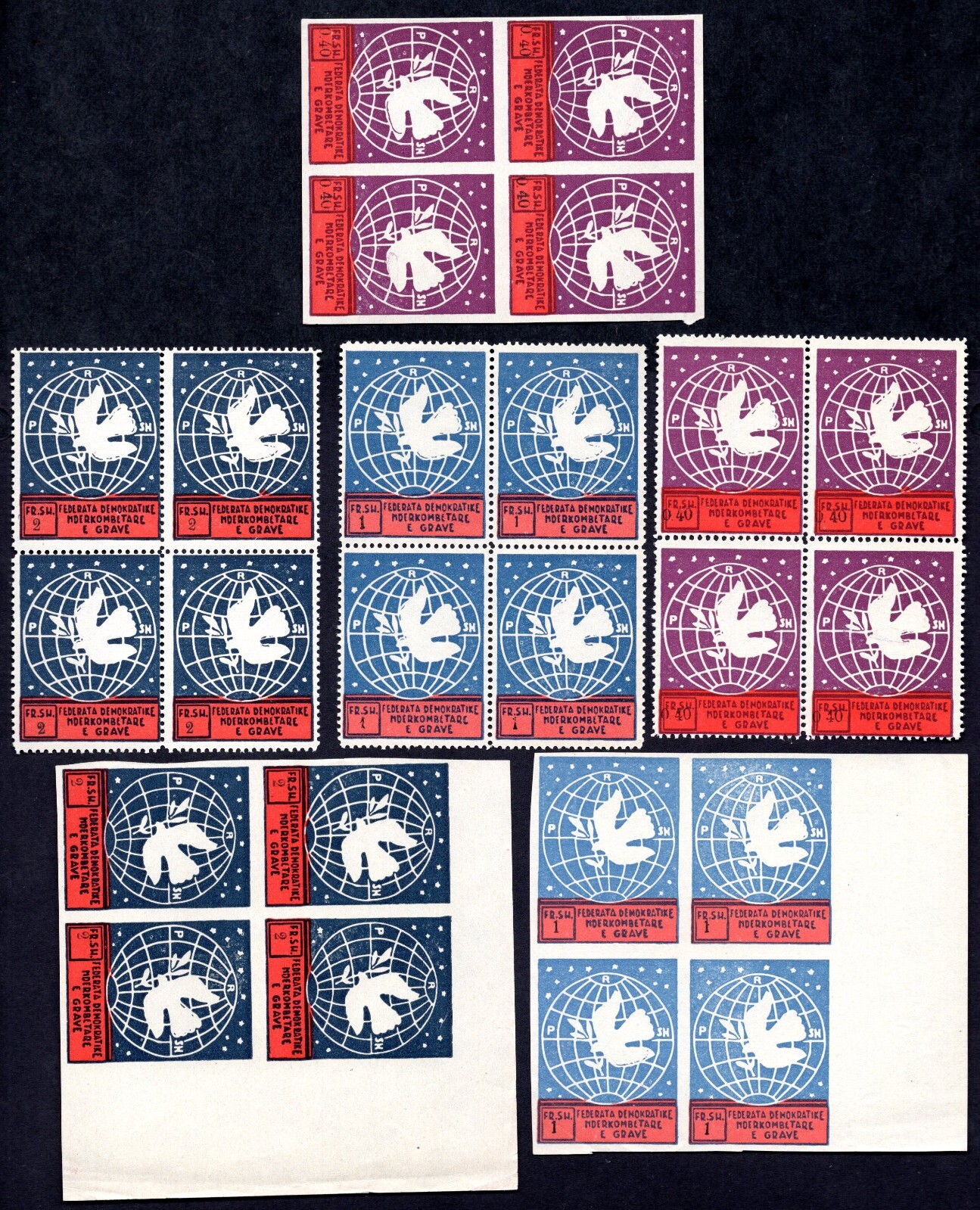 ALBANIA 1945 WOMEN'S INTERNATIONAL DEMOCRATIC FEDERATION FOUNDER IN PARIS