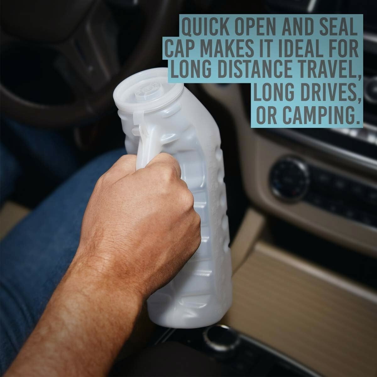 4 Pack Urinals for Men Male Urinal with Odor-Shield Lid