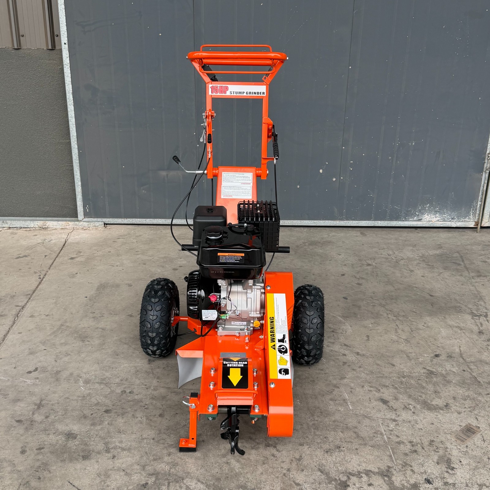 15HP Stump Grinder 420cc 15'' Cutting Height 10'' Cutting Depth Stump Grinder