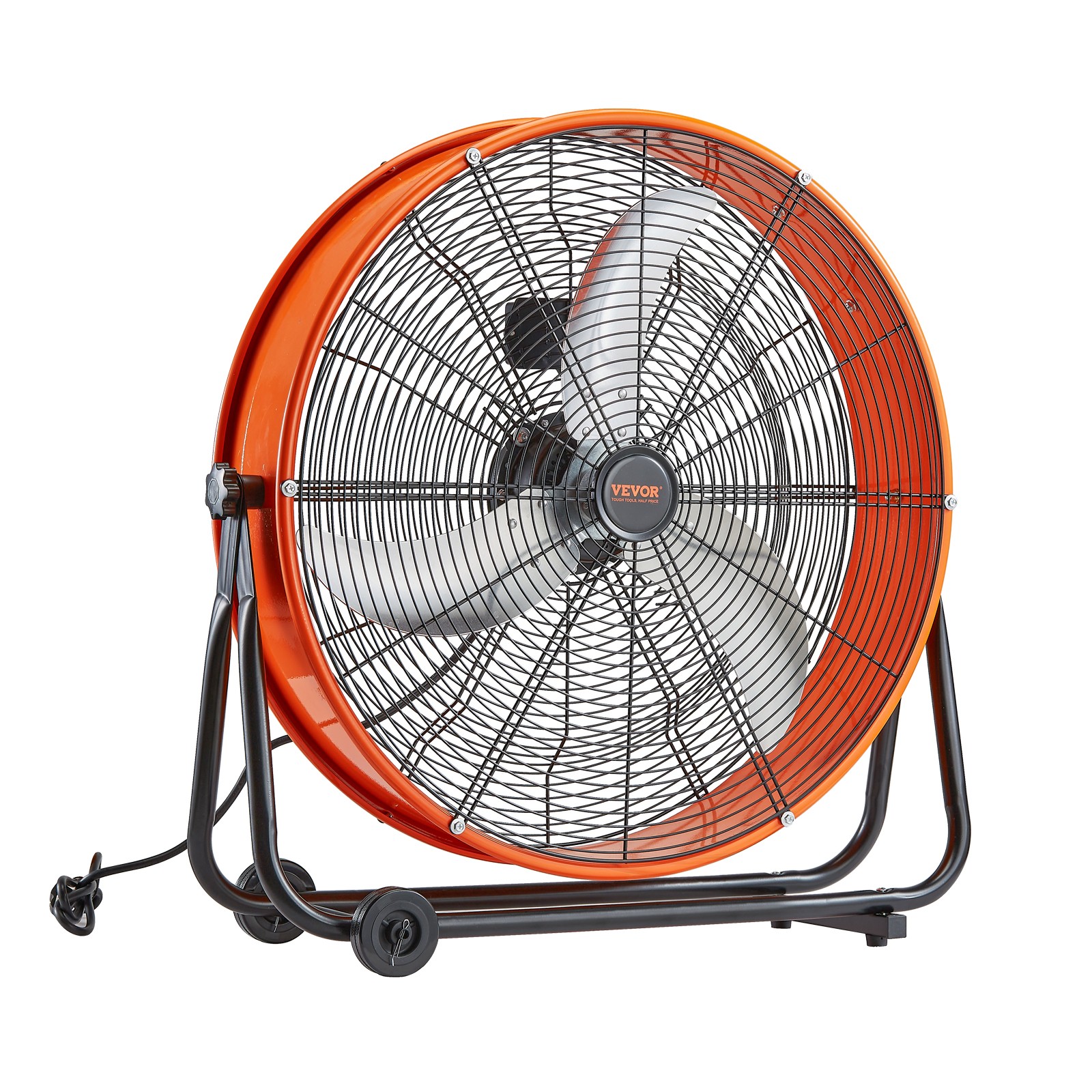 VEVOR Drum Fan 24inch High Velocity Industrial Use 3-Speed 8600CFM for Warehouse