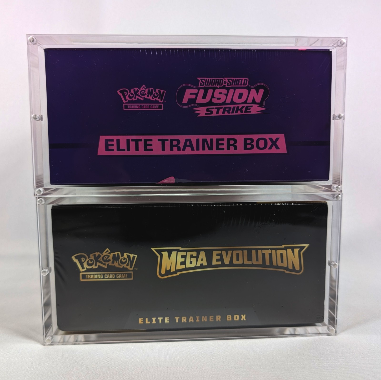 Premium Pokémon ETB Acrylic Case Magnetic Lid UV Safe Elite Trainer Box Case