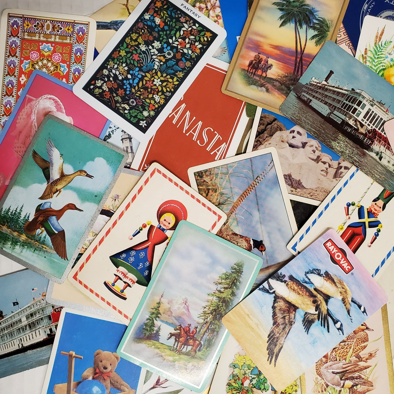 Single Swap Playing Cards, 54 Piece Vintage Card Lot, Collectible Cards